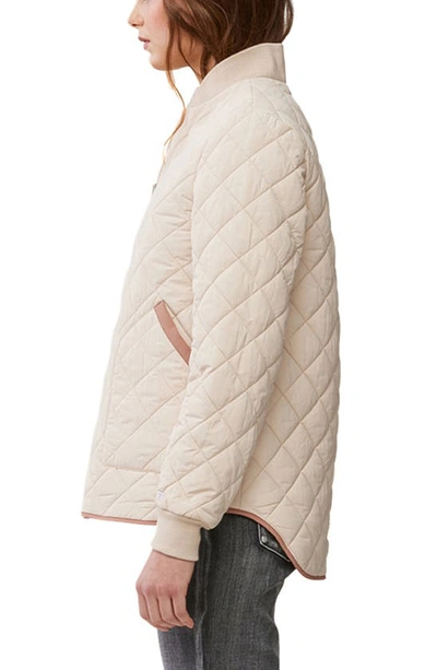 Shop Soia & Kyo Jodie Quilted Reversible Bomber Jacket In Sand-clay