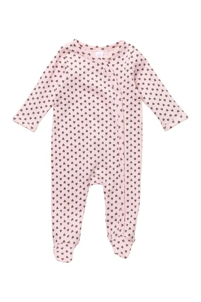 Shop Nordstrom Baby Print Footie In Pink Baby Hearts