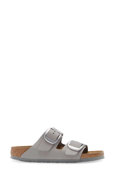 Shop Birkenstock Arizona Big Buckle Slide Sandal In Dove Gray