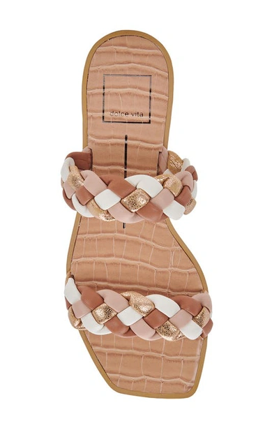 Shop Dolce Vita Indy Slide Sandal In Natural Multi Stella