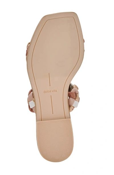 Shop Dolce Vita Indy Slide Sandal In Natural Multi Stella