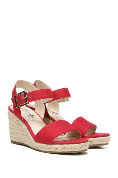 Shop Lifestride Shoes Shoes Tango Wedge Sandal In Fire Red