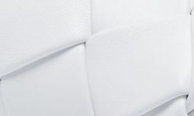 Shop Bottega Veneta Woven Slide Sandal In Optic White