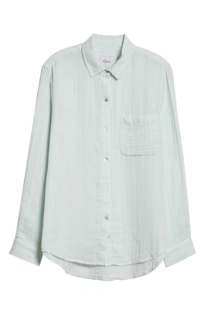 Shop Rails Ellis Cotton Button-up Shirt In Sky