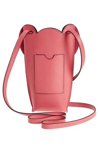 Shop Loewe Elephant Pocket Leather Crossbody Bag In New Candy