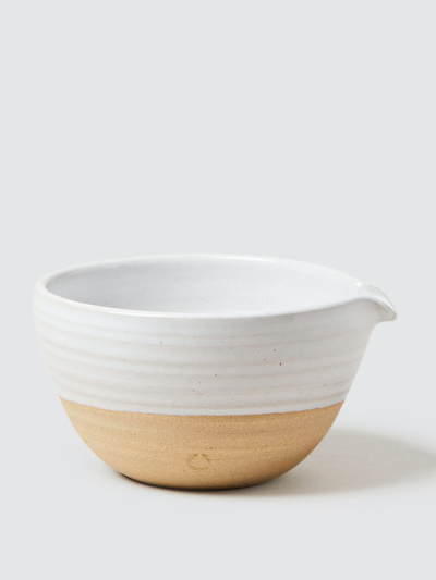 Shop Farmhouse Pottery Pantry Bowl In White Tan1