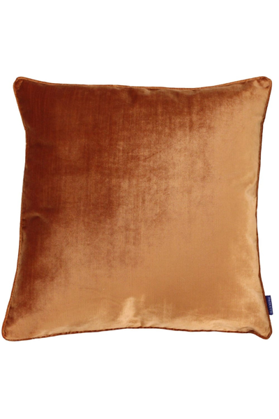 Shop Riva Home Luxe Velvet Pillow Cover (rust) (21.6 X 21.6in) In Brown