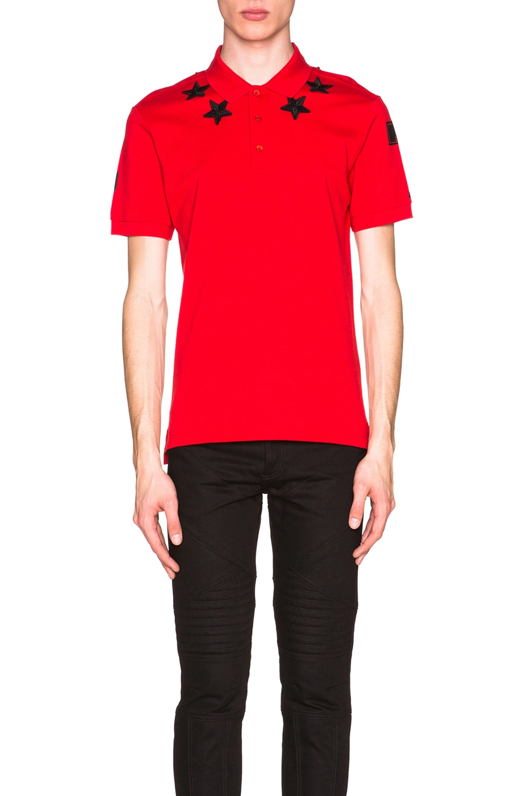 f*y様 GIVENCHY starlongsleevepolo by Ricc Givenchy Cuban Fit Star Collar 74 Polo In Red | ModeSens