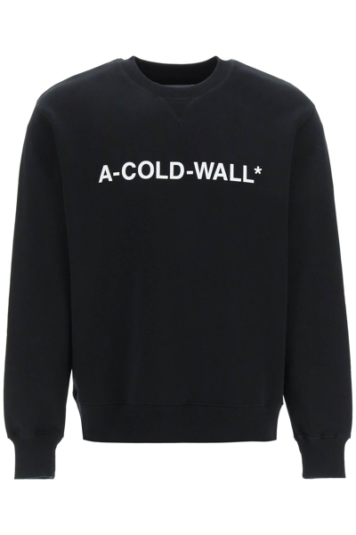 Shop A-cold-wall* A Cold Wall Logo Sweatshirt In Black
