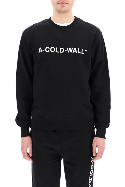 Shop A-cold-wall* A Cold Wall Logo Sweatshirt In Black