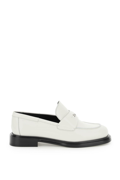 Shop Ferragamo Salvatore  Penny Loafers In White