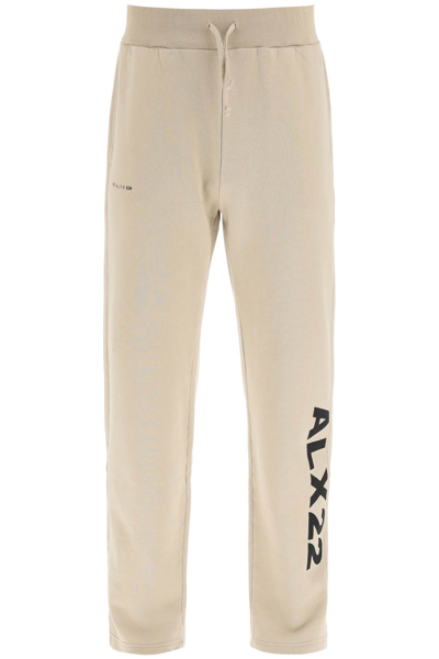 Shop Alyx Logo Sweatpants In Natural Dark (beige)