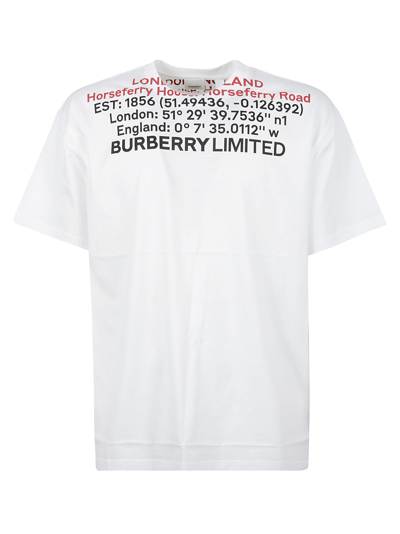 Shop Burberry Jensen T-shirt In White