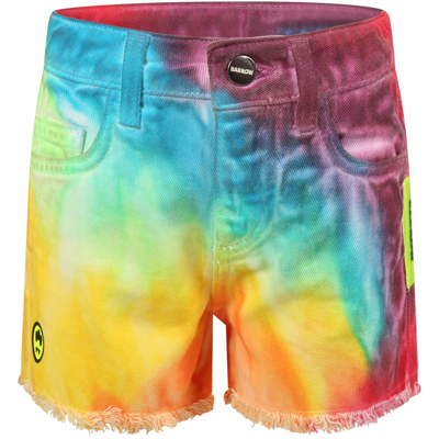 Shop Barrow Multicolor Shorts For Girl With Logo