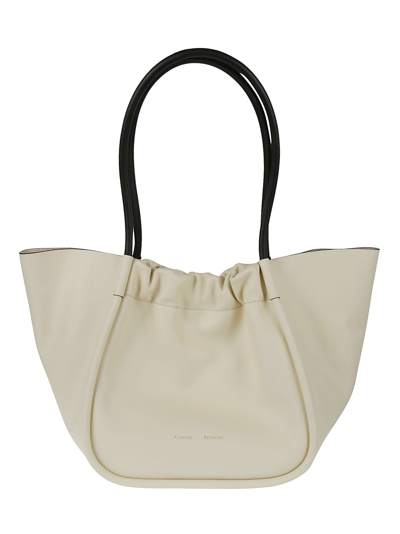 Shop Proenza Schouler Ruched Tote In Pale Sand