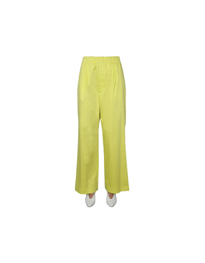 Shop Jejia Wide Trousers In Yellow