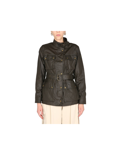 Shop Belstaff Trialmaster Jacket In Green