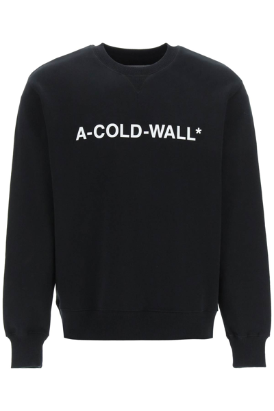 Shop A-cold-wall* Logo Sweatshirt In Black (black)