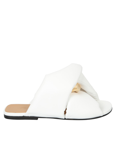 Shop Jw Anderson Twist Sandals In White