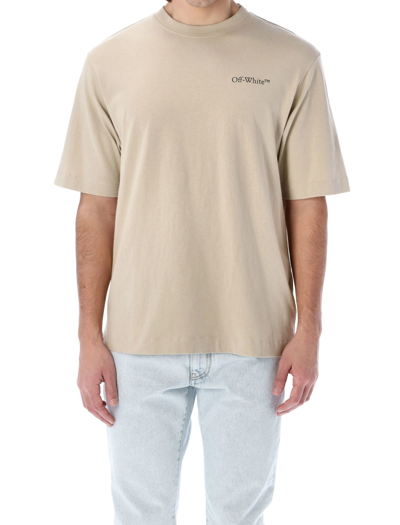 Shop Off-white Caravaggio Crowning Skate S/s Tee In Sand Beige
