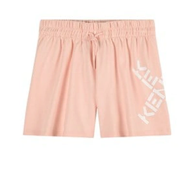 Shop Kenzo Kids Pink Pocket Bermuda Shorts