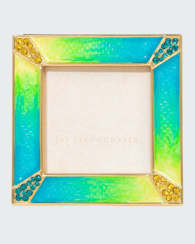 Shop Jay Strongwater Pave Corner Picture Frame, 2"