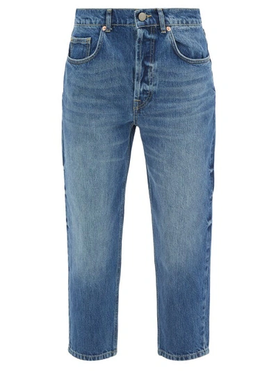 Raey Carrot Cropped Organic-cotton Jean In Dark Blue | ModeSens