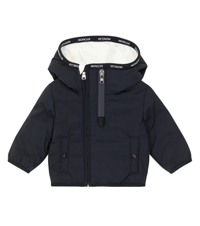Shop Moncler Baby Conez Down Jacket In Navy