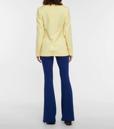 Shop Stella Mccartney Wool Blazer In Sherbet Yellow