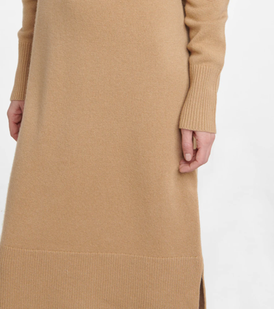 Shop Joseph Cashmere Sweater Dress In Almond