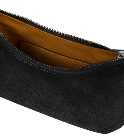 Shop Stella Mccartney Falabella Zip Mini Shoulder Bag In Black