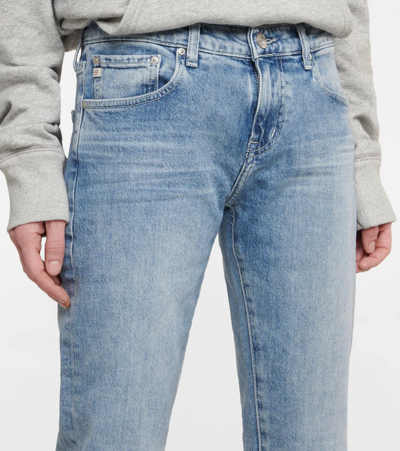 Ag Ex-boyfriend Mid-rise Slim Jeans In 25y