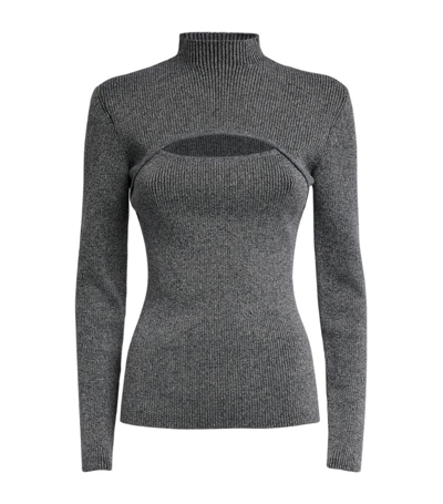 Shop Acler Cut-out Rockwell Sweater In Grey