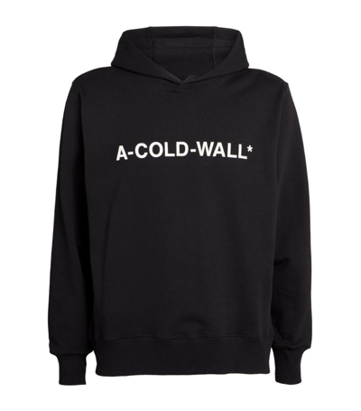 Shop A-cold-wall* Logo Hoodie In Black