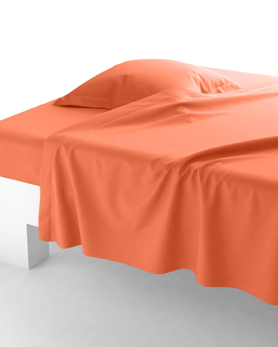 Shop Anne De Solene Vexin 200 Thread-count Flat Sheet, Queen In Epices