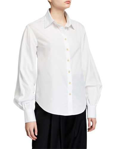 Shop Anna Quan Castiglia Button-down Top In White