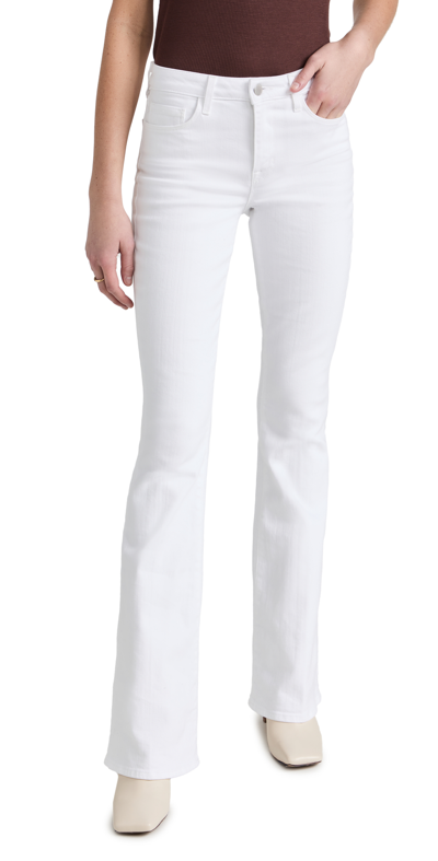 Shop L Agence Bell Flare Jeans Blanc