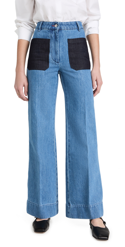 Shop Victoria Beckham Alina Jeans In Authentic 70s Wash