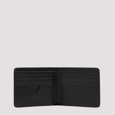 Shop Ami Alexandre Mattiussi Folded Leather Wallet Smallleathergoods In Black