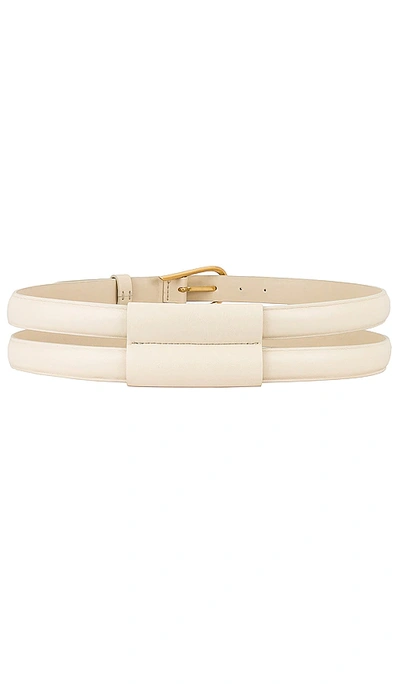 Shop Nanushka Horace Belt In Cream