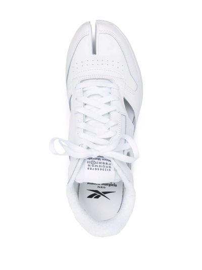 Shop Maison Margiela X Reebok X Reebok Classic Leather Tabi Decortique Sneakers In White