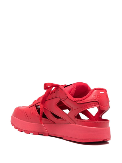Maison Margiela Signature Tabi-toe Sneakers In Red