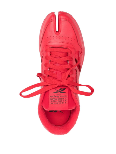 Maison Margiela Signature Tabi-toe Sneakers In Red