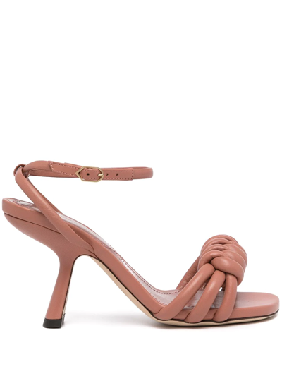 Shop Nicholas Kirkwood Lexi Knot 60mm Sandals In Pink