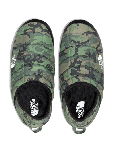 Shop The North Face Thermoball V Traction Slippers In Green
