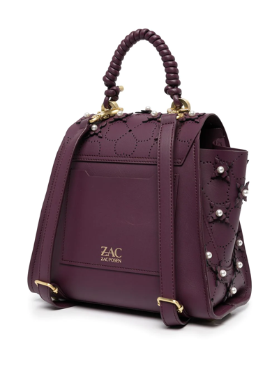 Shop Zac Zac Posen Eartha Convertible Backpack In Purple