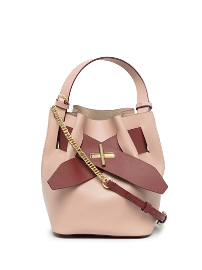 Shop Zac Zac Posen Brigette Belted Buckle Bag In Pink