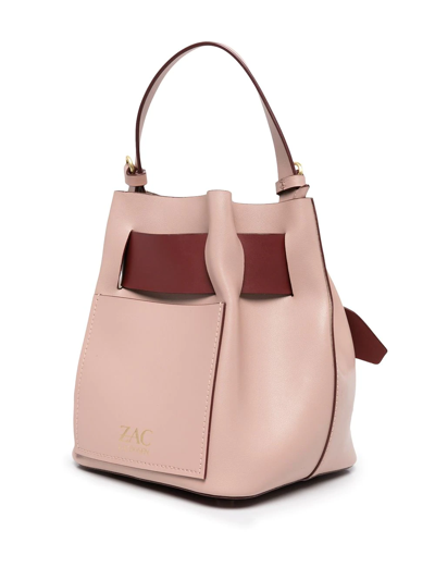 Shop Zac Zac Posen Brigette Belted Buckle Bag In Pink