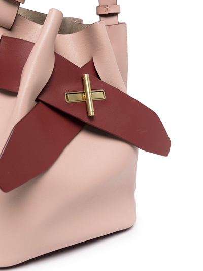 Shop Zac Zac Posen Brigette Belted Buckle Bag In Pink