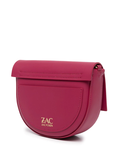 Shop Zac Zac Posen Belay Mini Saddle Crossbody Bag In Red